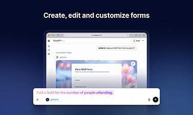 Скриншот Jotform ChatGPT App