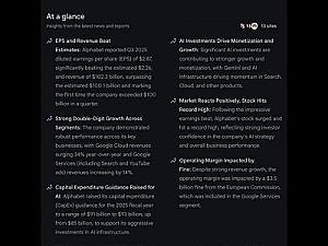 Скриншот Google Finance