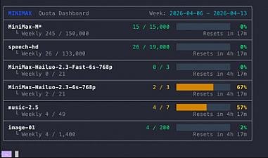 Скриншот MiniMax CLI