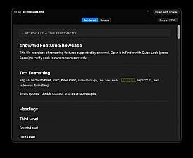Скриншот showmd