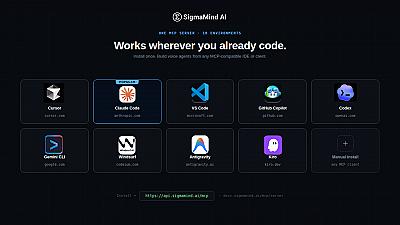 Скриншот SigmaMind MCP