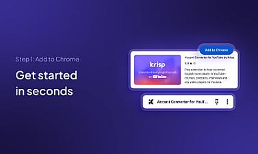 Скриншот Krisp Accent Converter for YouTube
