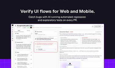 Скриншот Visual PR Testing with AI