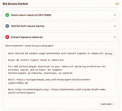 Скриншот Is Your Site Agent-Ready? by Cloudflare