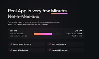 Скриншот RapidNative