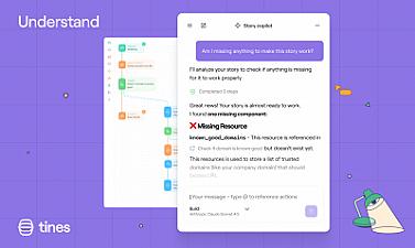 Скриншот Tines Story copilot