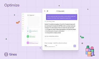 Скриншот Tines Story copilot