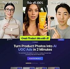Скриншот InstantUGC: AI Video Ads in 2 Minutes
