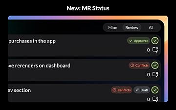 Скриншот GitBar