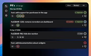 Скриншот GitBar