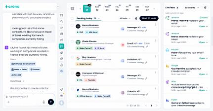 Скриншот The Agentic Sales Agent by Crono