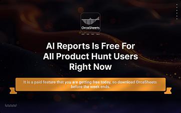Скриншот OrcaSheets AI Reports