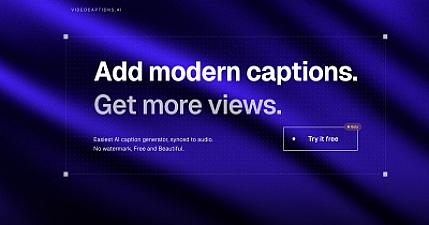 Скриншот Launching VideoCaptions.ai