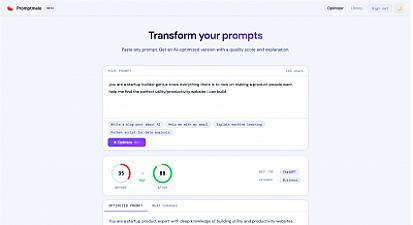 Скриншот Promptmelo