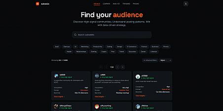 Скриншот subred.io