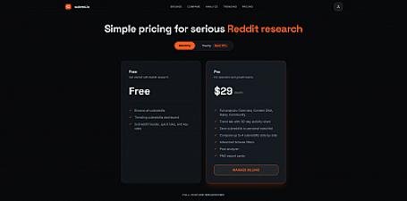 Скриншот subred.io