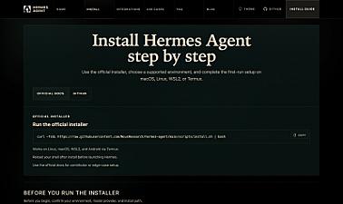 Скриншот AI Hermes Agent