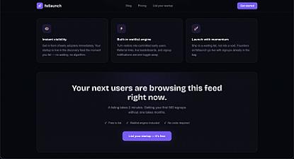 Скриншот Fstlaunch - Get your startup discovered.