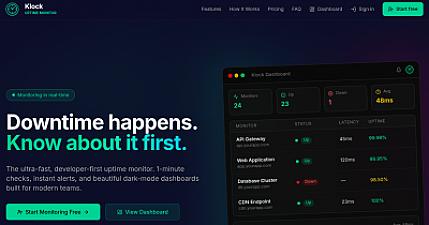 Скриншот Klock - Uptime Monitor
