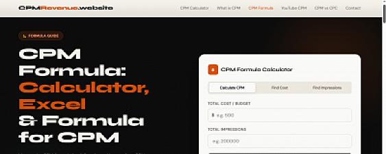 Скриншот CPM Formula