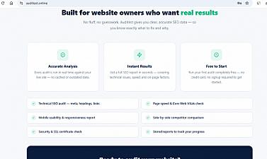 Скриншот Website Audit Tool