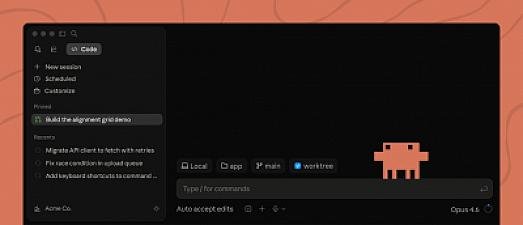 Скриншот Claude Code Desktop App Redesigned