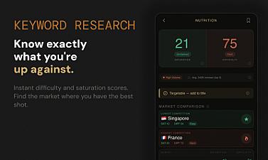 Скриншот Keyword Scout