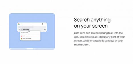 Скриншот Google app for desktop