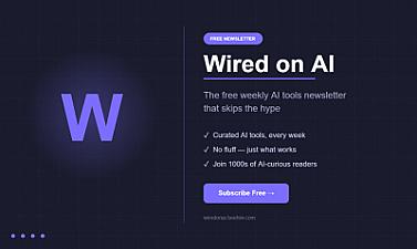Скриншот Wired on AI