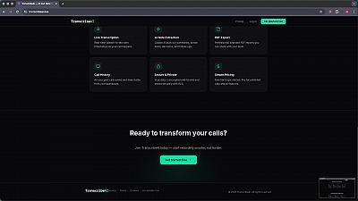 Скриншот TranscribeAI