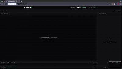 Скриншот TranscribeAI