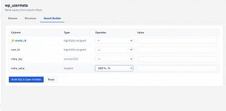 Скриншот PHP DB Admin