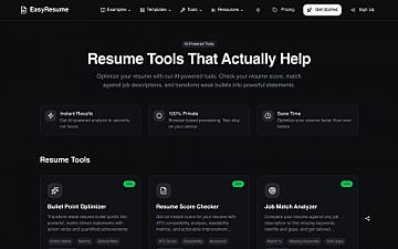 Скриншот EasyResume Online