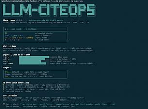 Скриншот LLM-Citeops
