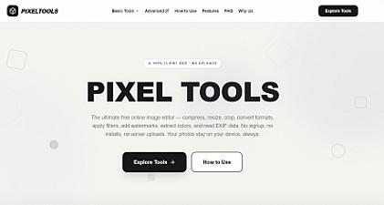Скриншот PixelTools7 – Free Online Image Toolkit