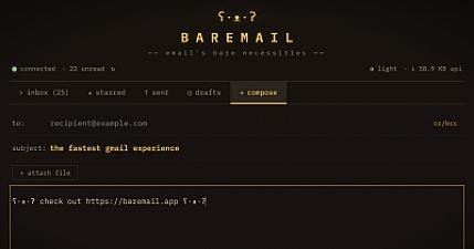 Скриншот BAREMAIL ʕ·ᴥ·ʔ