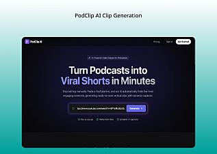Скриншот PodClip AI