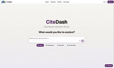 Скриншот CiteDash AI