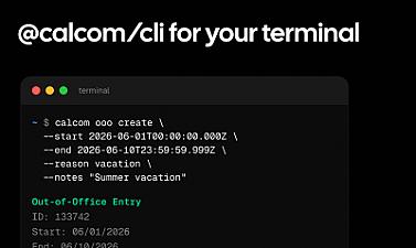 Скриншот Cal.com Agents