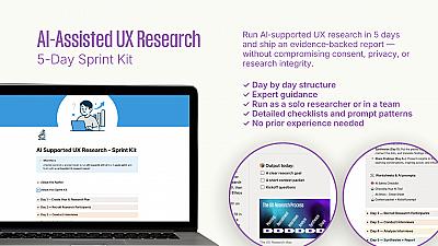 Скриншот AI‑Assisted UX Research Sprint Kit