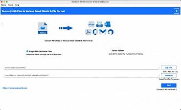 Скриншот MacSonik MSG Converter Tool