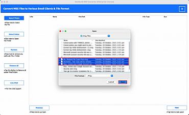 Скриншот MacSonik MSG Converter Tool