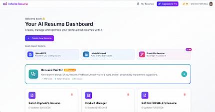 Скриншот Infinite Resume