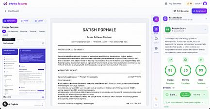 Скриншот Infinite Resume