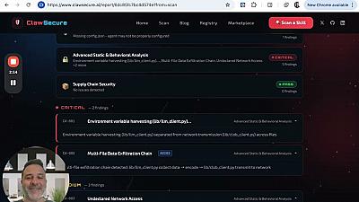 Скриншот ClawSecure