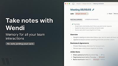 Скриншот Wendi AI