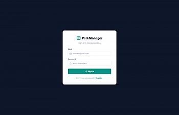 Скриншот ParkManager