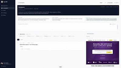 Скриншот SignalCI