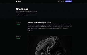 Скриншот ItsLive: AI Changelog from GitHub PRs