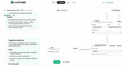 Скриншот Unsloth Studio